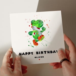Gaming Birthday Card, 350gsm, Personalised Card, Greetings Card, Card for Son, Card for Grandson, Card for Husband, Card for Daughter #54