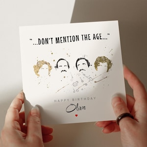 Carte d'anniversaire Fawlty, carte personnalisée, carte pour ami, carte pour papa, carte pour femme, carte pour grand-père, carte pour mari #209