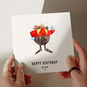 Tarjeta de cumpleaños para videojuegos, 350 g/m², tarjeta personalizada, tarjeta de felicitación, tarjeta para hijo, tarjeta para nieto, tarjeta para marido, tarjeta para hija n.º 502