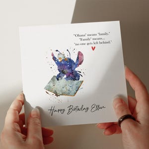 Birthday Card, Personalised Card, Card for Partner, Card for Son, Card for Daughter, Sister, Brother, Grandaughter Grandson Cute Card #SF840