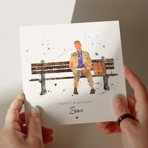 Carte d'anniversaire Forrest, carte personnalisée, carte pour fils, carte pour petit-fils, 1er, 2e, 3e, 4e, 5e anniversaire, carte pour elle #504