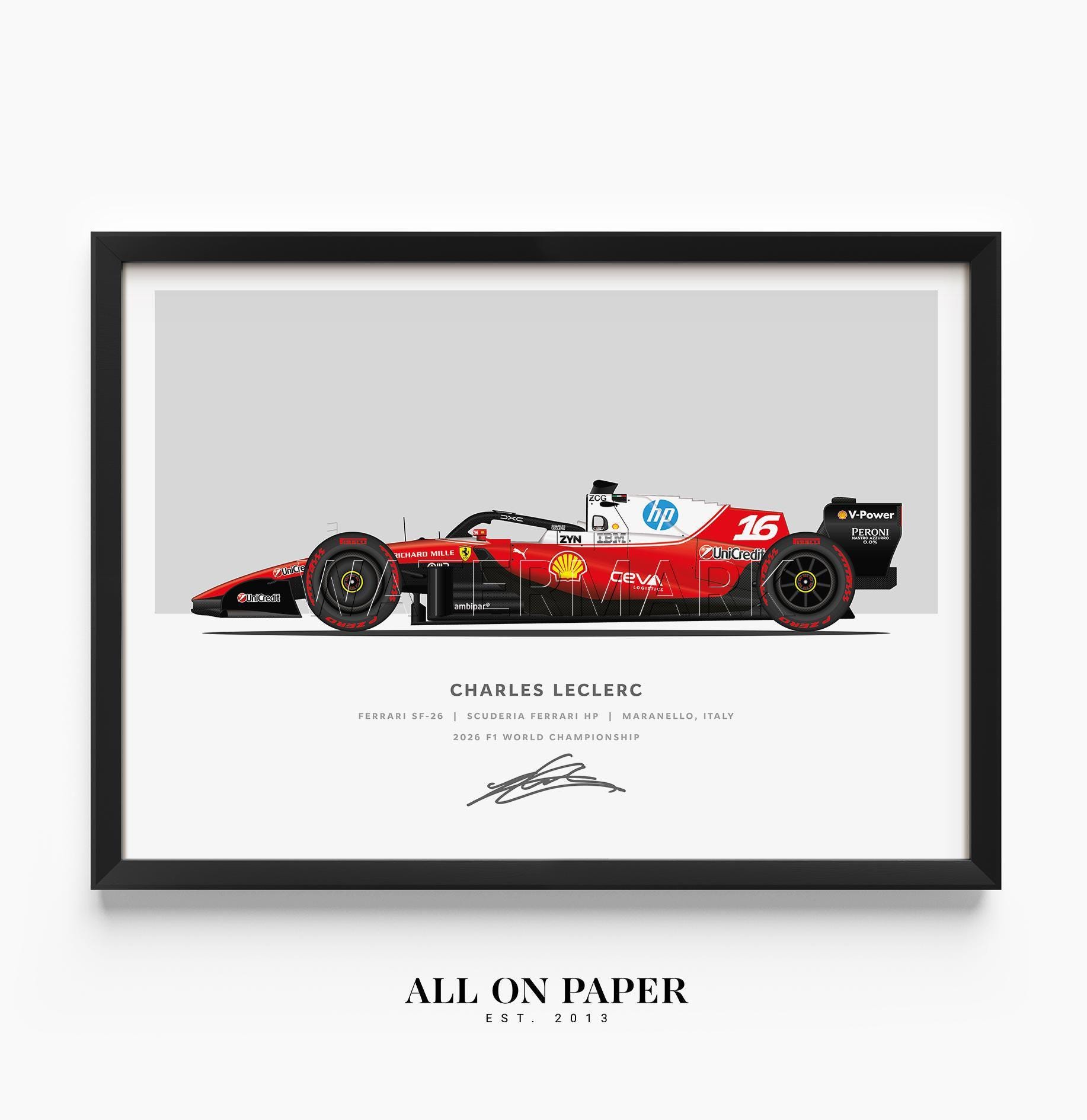 Charles leclerc f1 - Etsy 日本