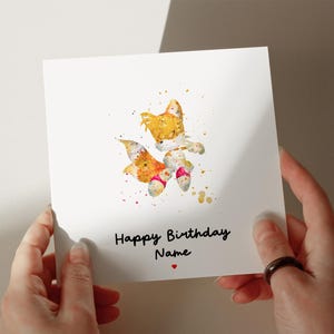 Carte d'anniversaire de jeu, 350 g, carte personnalisée, carte de voeux, carte pour fils, carte pour petit-fils, carte pour mari, carte pour fille #776