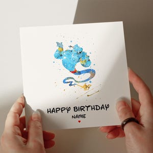Carte d'anniversaire génie, carte personnalisée, carte pour fils, carte pour petit-fils, 1er, 2e, 3e, 4e anniversaire, carte pour elle #625
