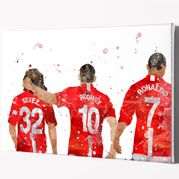 Football Trio Poster Etsy