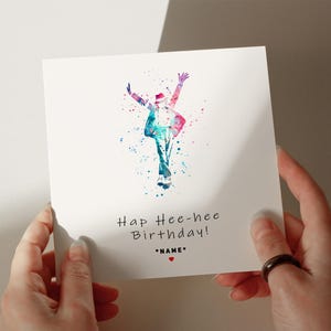 MJ Birthday Card, Personalised Card, Greetings Card, Card for Son, Card for Grandson, Card for Husband, Card for Daughter #36