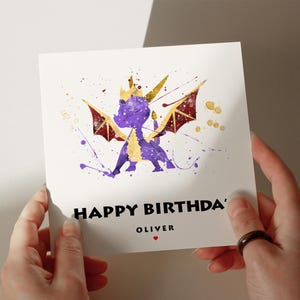 Tarjeta de cumpleaños de juego, tarjeta personalizada, tarjeta de felicitación, tarjeta para hijo, tarjeta para nieto, tarjeta para esposo, tarjeta para hija n.° 62