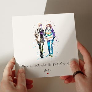 Tarjeta de cumpleaños absolutamente fabulosa, tarjeta personalizada, tarjeta para mamá, tarjeta para abuela, tarjeta para esposa, tarjeta para hija n.° 71