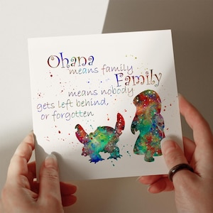 Lilo & Stitch Birthday Card, Personalised Card, Card for Son, Card for Grandson, 1st, 2nd, 3rd, 4th Birthday Card, Card for her #398