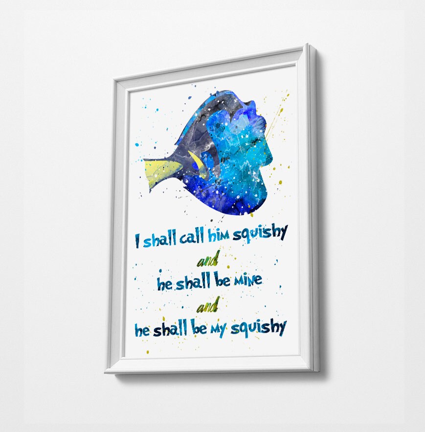 Dory Finding Nemo Squishy Quote