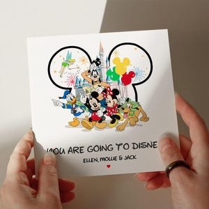 Disney Überraschungskarte, Disney 2024 Karte, personalisierte Karte, Karte für Kinder, 1., 2., 3., 4.Geburtstagskarte, Karte für sie #657