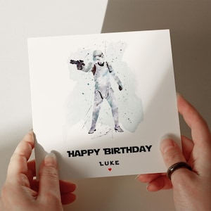 Tarjeta de cumpleaños de soldado, 350 g/m², tarjeta personalizada, tarjeta de felicitación, tarjeta para hijo, tarjeta para nieto, tarjeta para esposo n.º 130