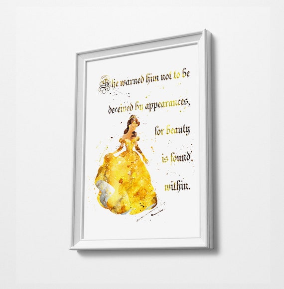 La Belle Belle Citation Idee Cadeau Dimpression Dart A Etsy France