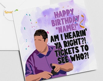 Peter Kay Birthday Card, Personalised Card, Greetings Card, Card for Son, Card for Husband, Card for Daughter, Card for Wife #SF296