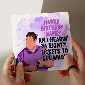 Peter Kay Geburtstagskarte, personalisierte Karte, Grußkarte, Karte für Sohn, Karte für Mann, Karte für Tochter, Karte für Frau #296