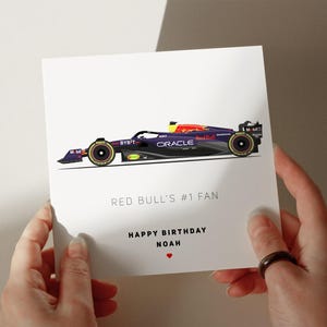 2024 Red Bull Geburtstagskarte, personalisierte Karte, Karte für Sohn, Karte für Enkel, Karte für Mann, Karte für Tochter #651