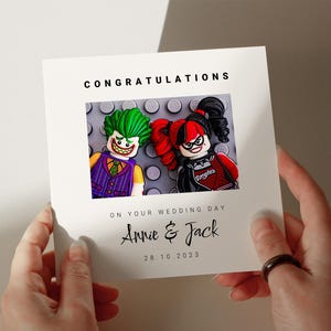 Harley & Joker Hochzeitskarte, Karte für Mann, Karte für Frau, Karte für Freund, Karte für Bruder, Lustige Karte 198