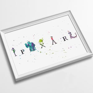 Minimalist Watercolor Art Print Poster Gift Idea For Him Or Her | Nursery Art | Gift for Baby |