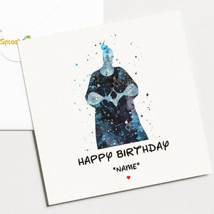Hades Birthday Card, Personalised Card, Card for Son, Card for Grandson, 1st, 2nd, 3rd, 4th Birthday Card, Card for her #357