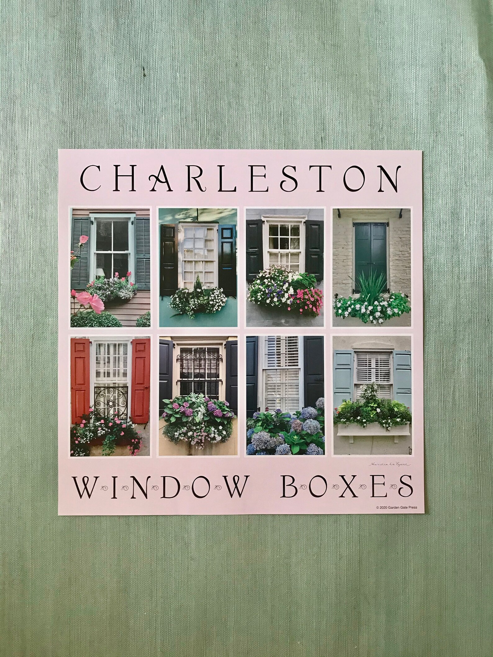 CHARLESTON WINDOW BOXES . Charleston Poster . Historic Etsy