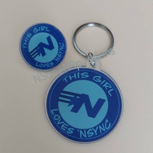This Girl Loves... keychain & pin