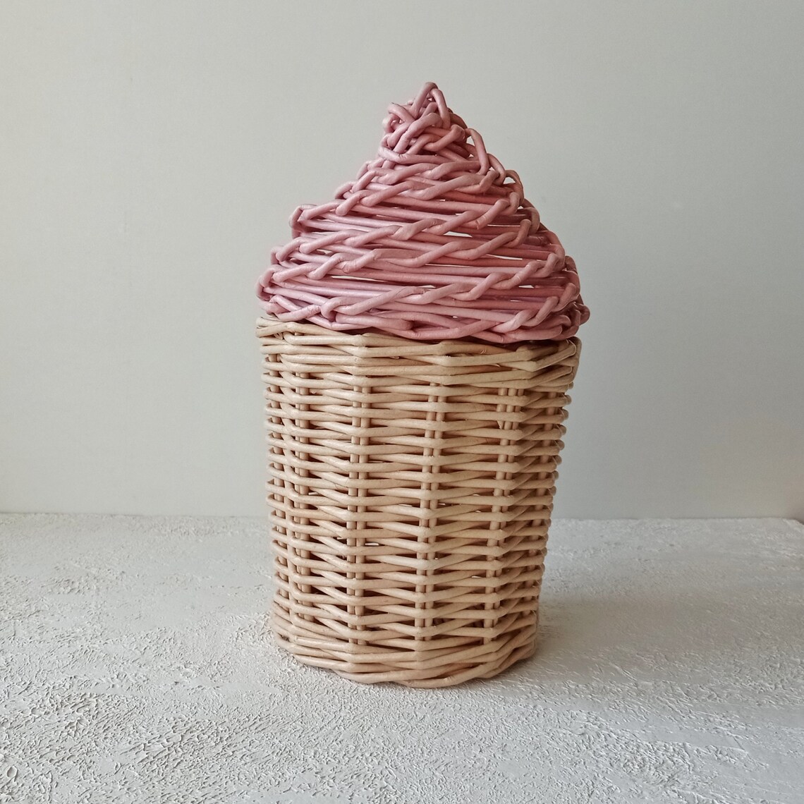 Ice cream toy storage basket storage wicker basket for ice Etsy
