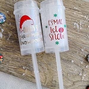 Snow On Christmas Eve, Snow Popper, Children Christmas Gift, Christmas Eve Box Filler, Biodegradable, Personalised Gift