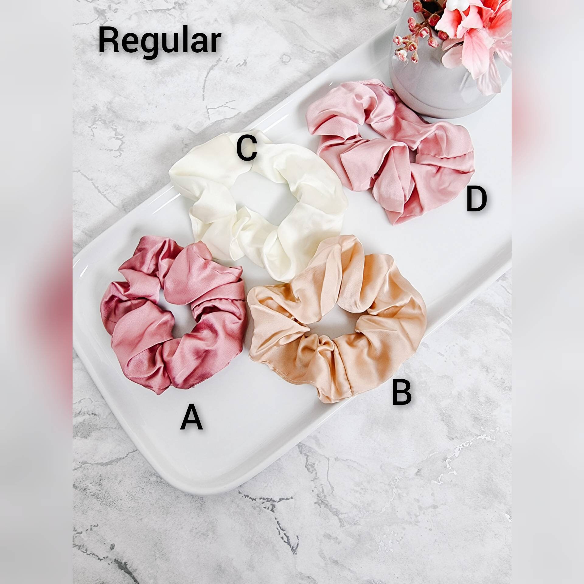 Satin silk scrunchies neutral scrunchies hair ties sleep Etsy