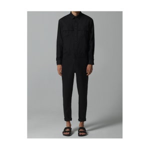 Linen Men's Jumpsuit Overalls