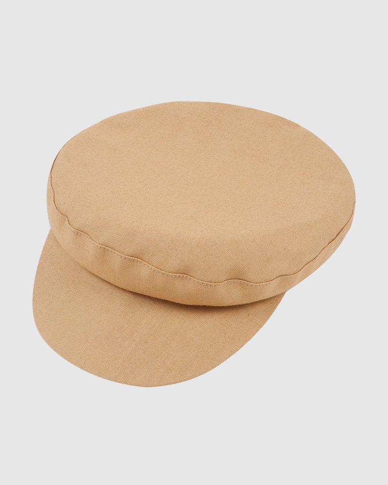 Greek Fisherman's Hat Linen Gold