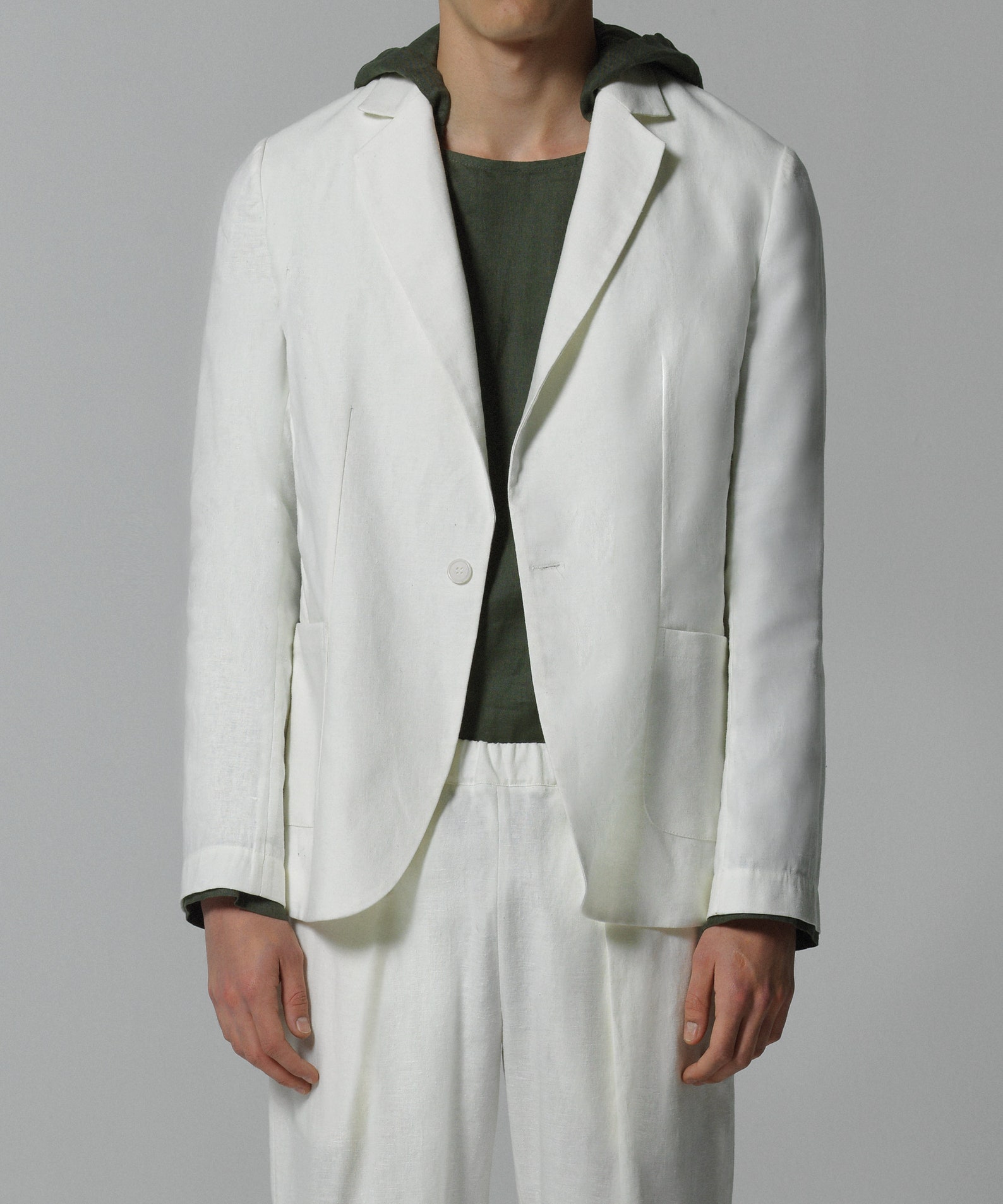 Linen Men's Blazer Jacket Slim Fit - Etsy