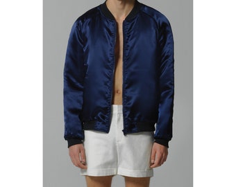 Men's Viscose/Silk Bomber Jacket
