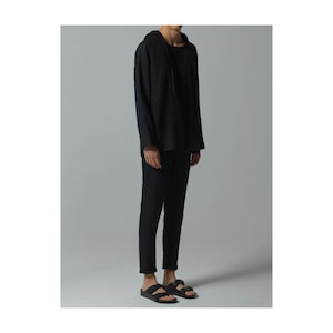 Linen Men&#39;s T-Shirt with Hoodie