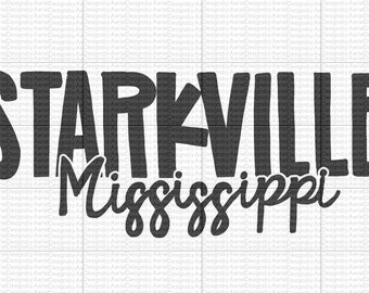 Starkville Mississippi Digital Download - PNG - Sublimation - MSU - Dawgs
