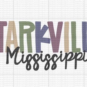 Starkville Mississippi Digital Download - PNG - Sublimation - MSU - Dawgs