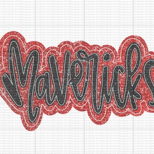 Mavericks - Faux Embroidery - PNG - Faux Applique - Mavs