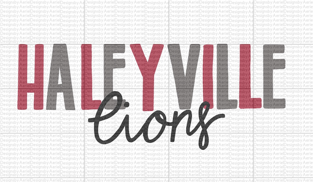 Haleyville Elementary Lions Alabama Digital Download Etsy