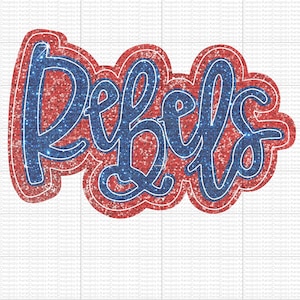 Rebels - Mississippi - Digital Download - PNG - Faux Applique - Lets go boys