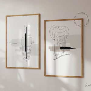Root Implant Set | Image for Dental Practice, Office Poster, Dentist Art, Doctor Gift, Doctor Decor, Download