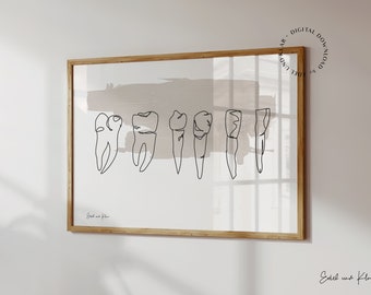 Teeth Variants | Image for dental office, practice poster, dentist art, gift doctor, decor, download