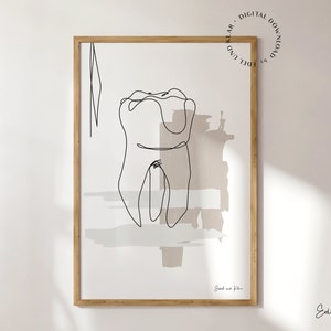 Whole Tooth | Image for Dental Practice, Dentist Poster, Dental Art, Gifts, Doctor Decor, Download