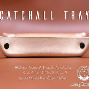 Personalized Leather Valet Tray: Monogrammed Desk Organizer