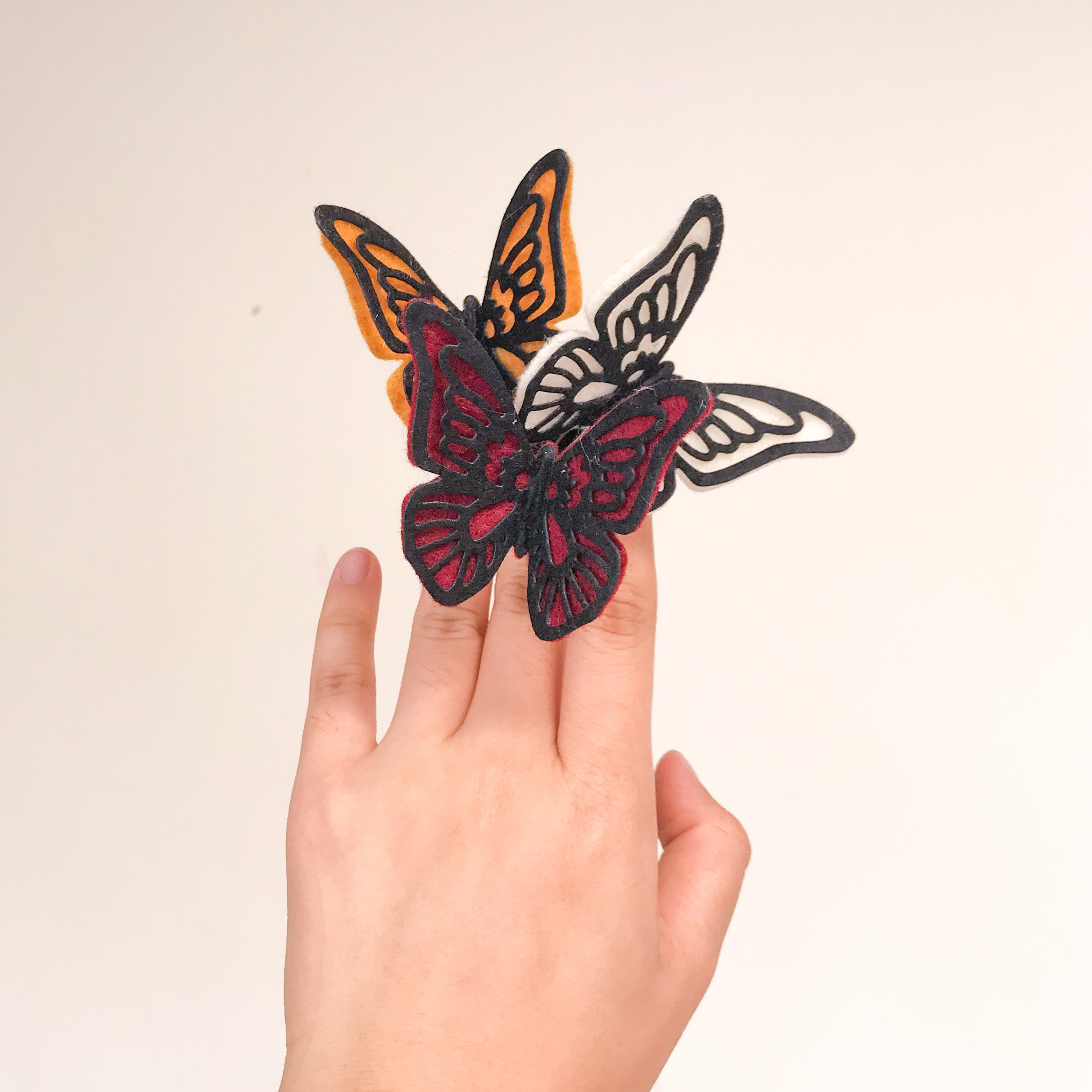 Butterflies hair clip Handmade hair accessories Kid Etsy