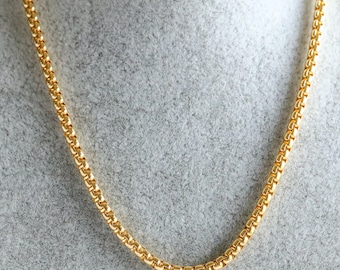 Gold Stainless Steel Box Chain Necklace: DIY Jewelry Making (2mm-3mm)