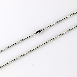 Stainless Steel Ball Chain Necklace Bar Ball Chain Military Tag Necklace Handmade Jewelry Supplies Wholesale