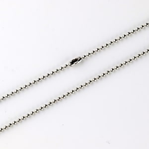 Stainless Steel Ball Chain Necklace: Military Tag Chain, DIY Jewelry Supplies
