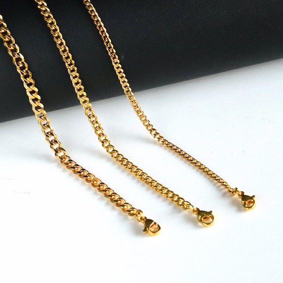 アクセサリー CURB CHAIN LONG NECKLACE Long Lightweight Curb Chain Necklace Gold Tone Boho Flapper