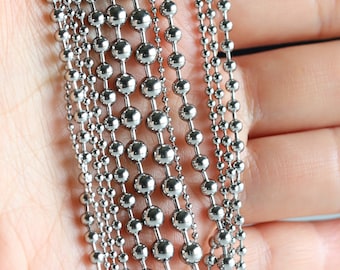 Stainless Steel Ball Chain: Jewelry Supplies, Dog Tags, Medical Tags