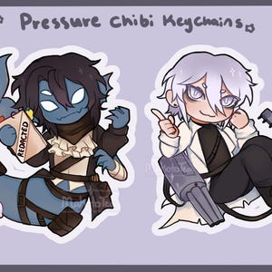 PRE-ORDER Roblox Pressure Chibi Keychains