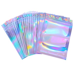 Holografiska Mylar-påsar – Återförslutningsbara läppglansförpackningar